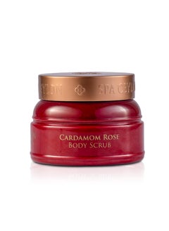 Spa Ceylon Cardamom Rose Body Scrub  Exfoliating Body Scrub for Smooth Skin  Nourishing Floral Rose and Cardamom Scrub 225g