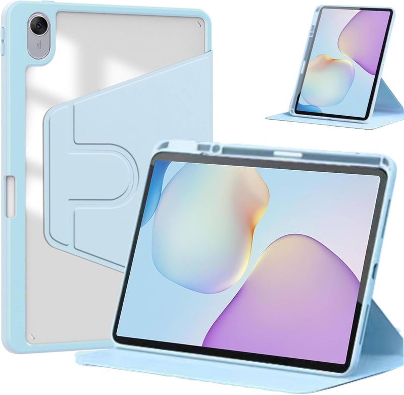 Vurtboly Hybrid Case Compatible with Huawei Matepad 11.5inch 2025 Cover, Multi-Angle Stand Flip Hard PC Case with Pen Holder Protective Stand Cover Compatible with Huawei Matepad 11.5“2025 (Blue) - Image 1