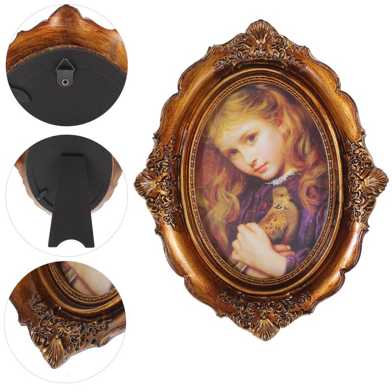 Embossed Picture Frame Vintage Photo Holder Picture Display Frame Photo Frame - Image 3