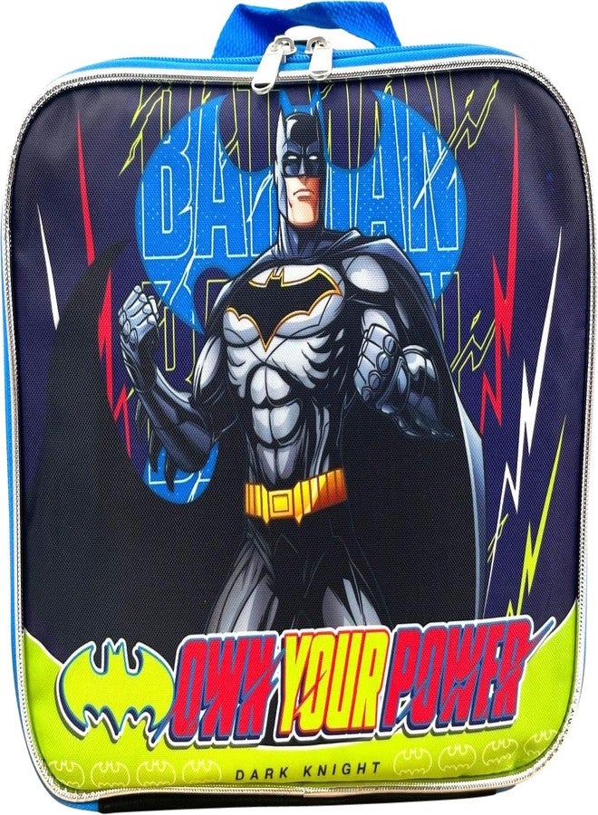 روز حقيبة ظهر Ruz Batman Dark Knight مقاس 16 بوصة مع صندوق غداء قابل للفصل ومتناسق - Image 5