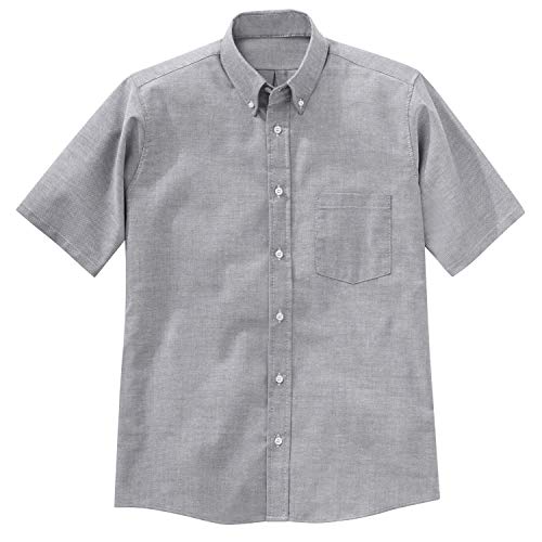Red Kap mens Executive Oxford Dress Shirt, Short Sleeve Shirt, Solid Grey, 20 US - Image 3