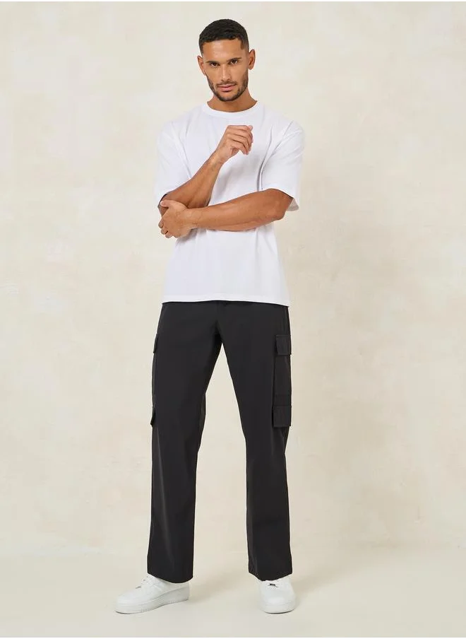 ستايلي Relaxed Fit Cargo Pocket Detail Pants