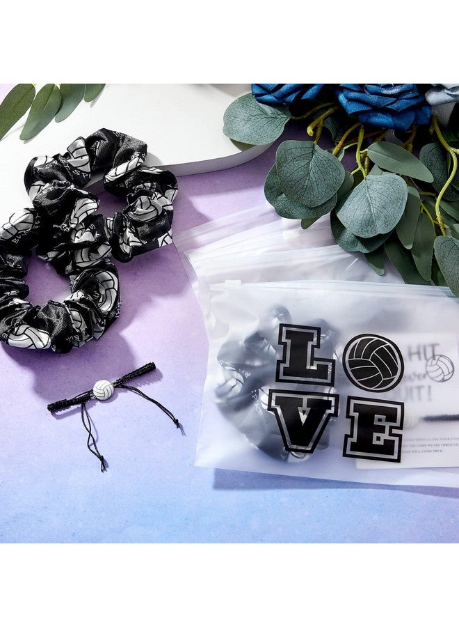 Juexica Juexica 36 Pcs Volleyball Team Gifts: 12 Bracelets, 12 Scrunchies, 12 Bags for Players and Volleyball Lovers - Image 5