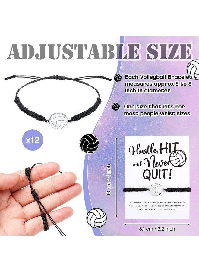 Juexica Juexica 36 Pcs Volleyball Team Gifts: 12 Bracelets, 12 Scrunchies, 12 Bags for Players and Volleyball Lovers - Image 3