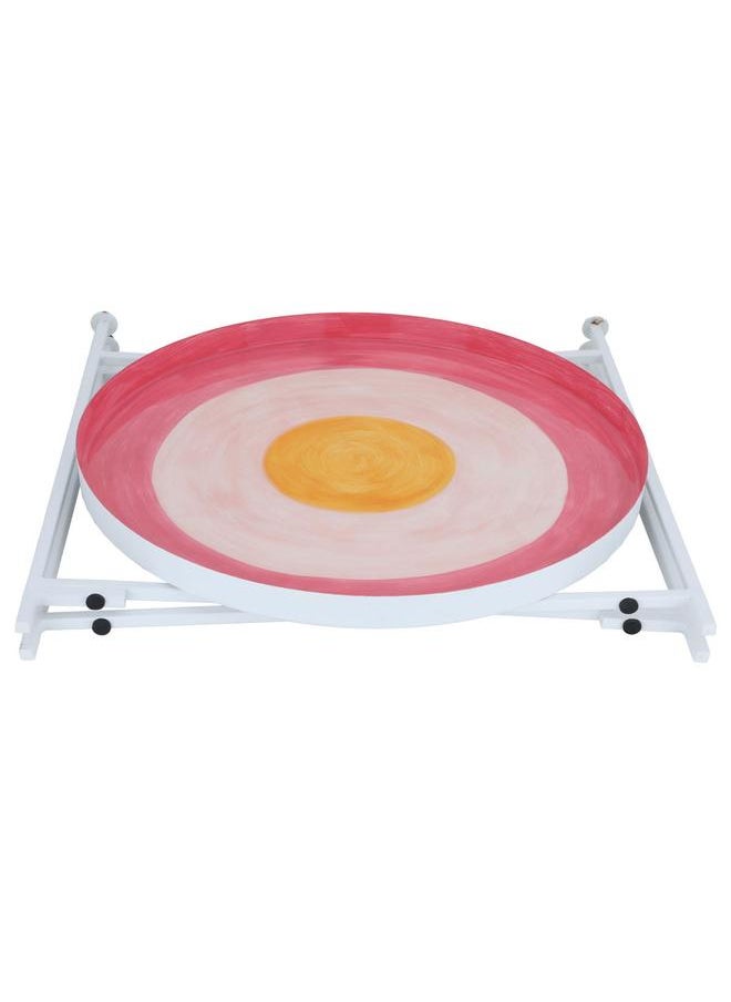 Alsaif Steel Serving Table 47 X 48 X 48 Cm Pink  - Image 2