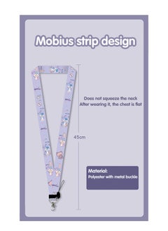 Fazza 2 PCS Cute ID Badge Holder, ID Card Holder with Retractable Stitch Lanyard, for Car Keys Teachers Students Nurse Office Worker Kids and Teenage (Purple)  - Image 4