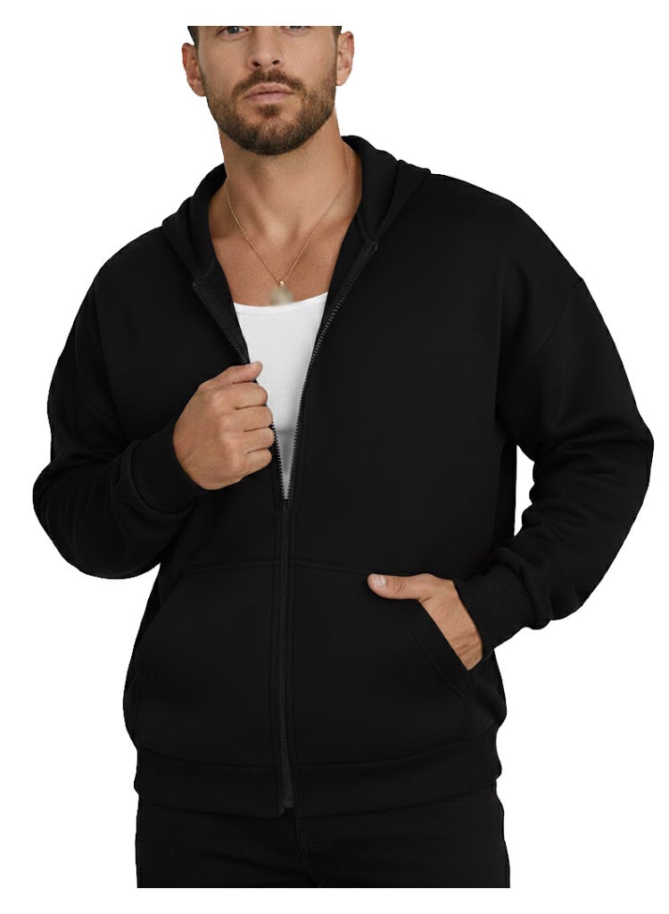 Long Sleeve Casual Solid Basic Hoodie Sweatshirt - Image 1