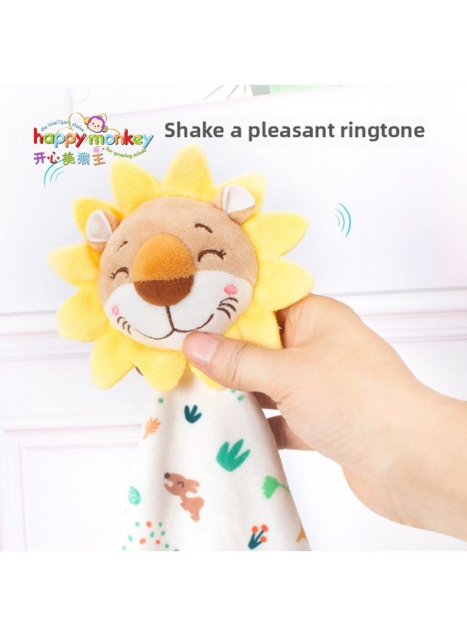 Happymonkey Baby Printed Annuity Towel Bed Hanging Bite Slip Towel Sweat Towel Hair-free Baby Toy-Color:Monkey  - Image 5