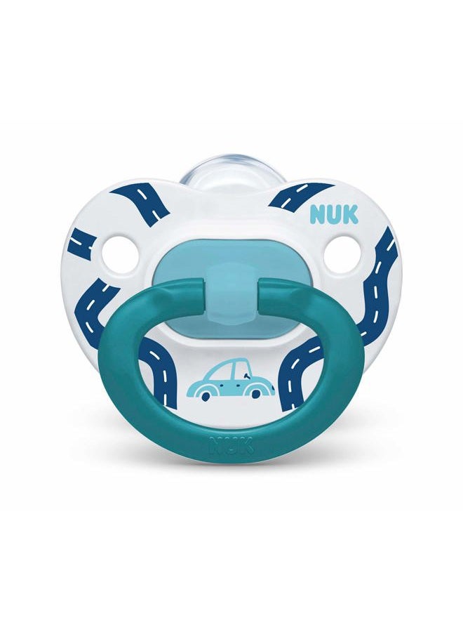 NUK Comfy Orthodontic Pacifiers, Blue Assorted, 18-36 Months, 2 Count, Soft & Durable Design for Baby Comfort - Image 4