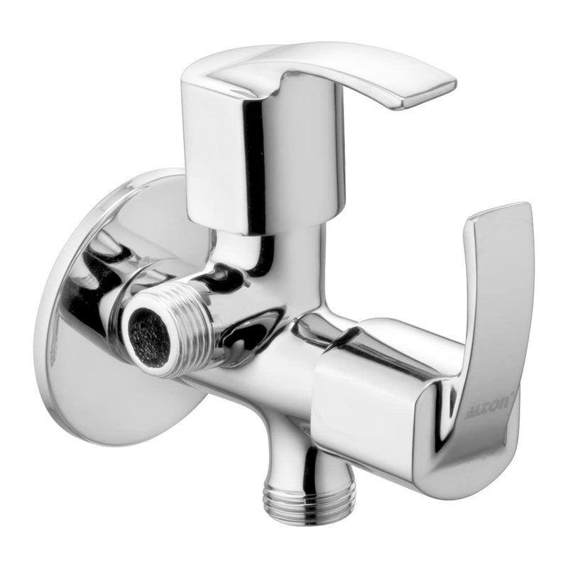 ALTON QBA9030 Brass 2in1 Angle Valve with Wall Flange Chrome Finish
