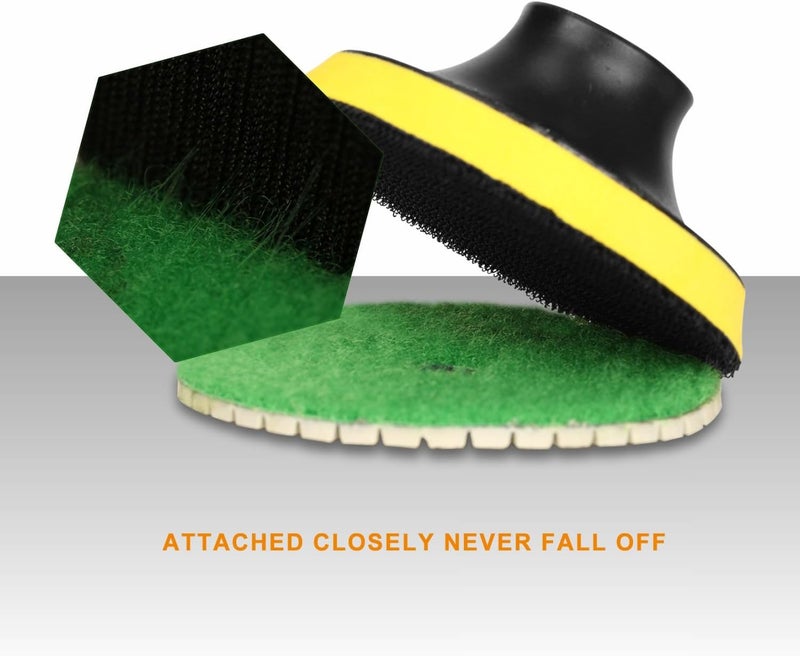 SPTA 15pcs Diamond Wet Polishing Pads Set, 4 inch, White, 50#-6000#, For Granite, Concrete, Marble, Stone, Tiles, With Floor Grinder or Polisher - Image 4