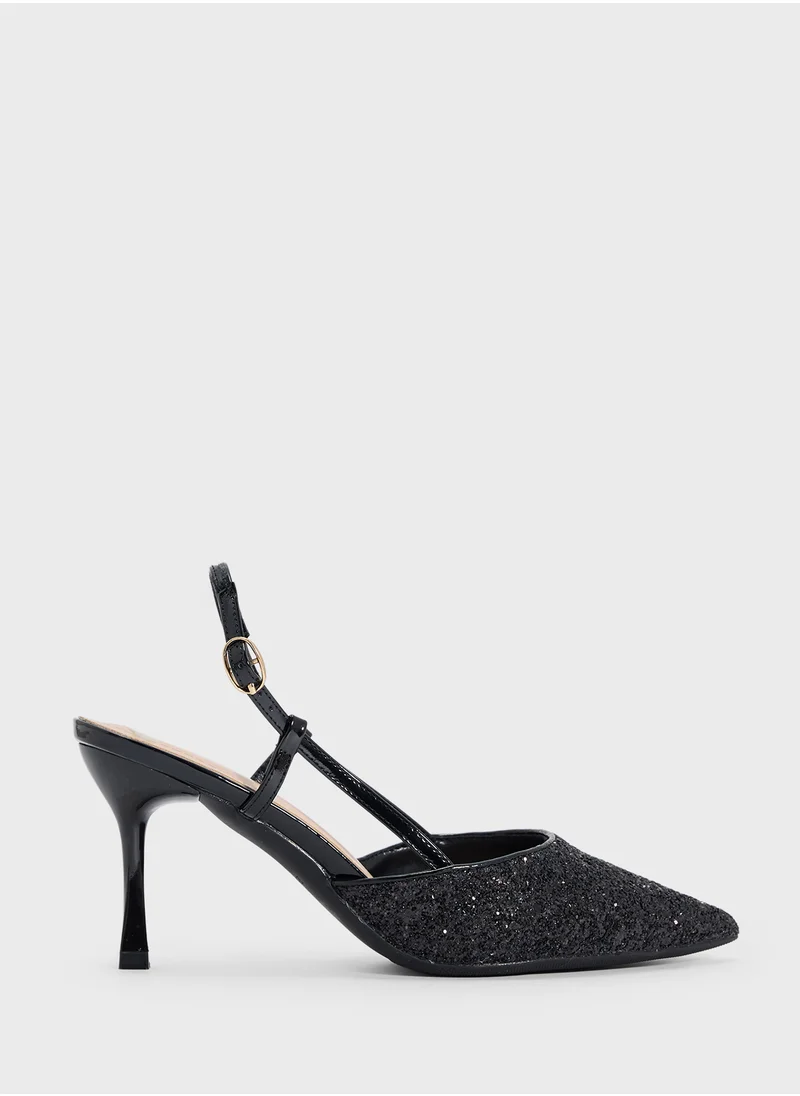 ايلا Slingback Glitter Pump