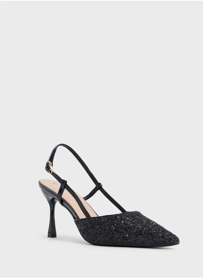 ايلا Slingback Glitter Pump