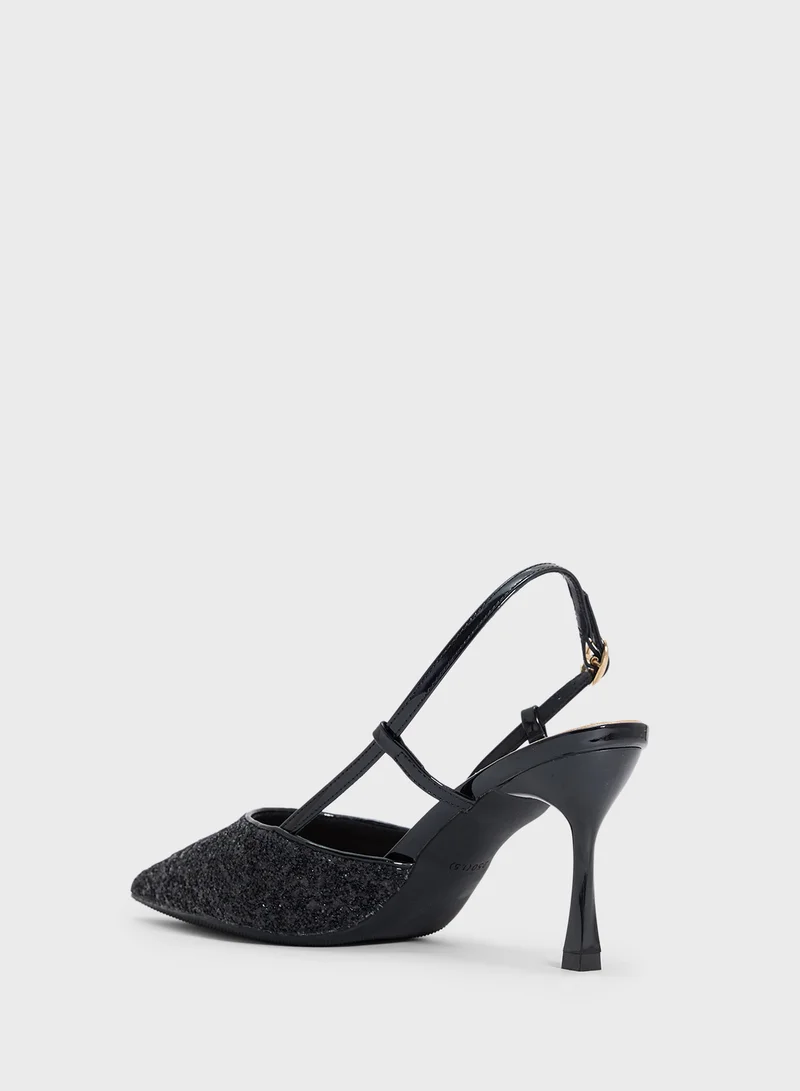 ELLA Slingback Glitter Pump