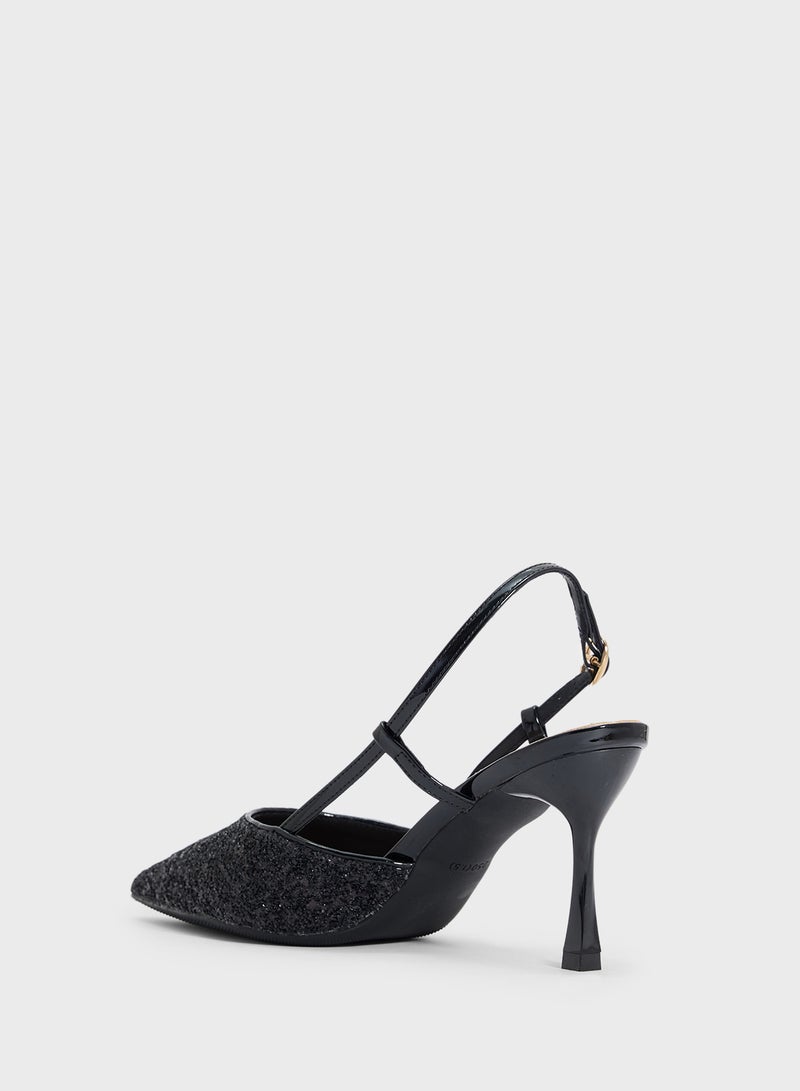 ELLA Slingback Glitter Pump  - Image 3