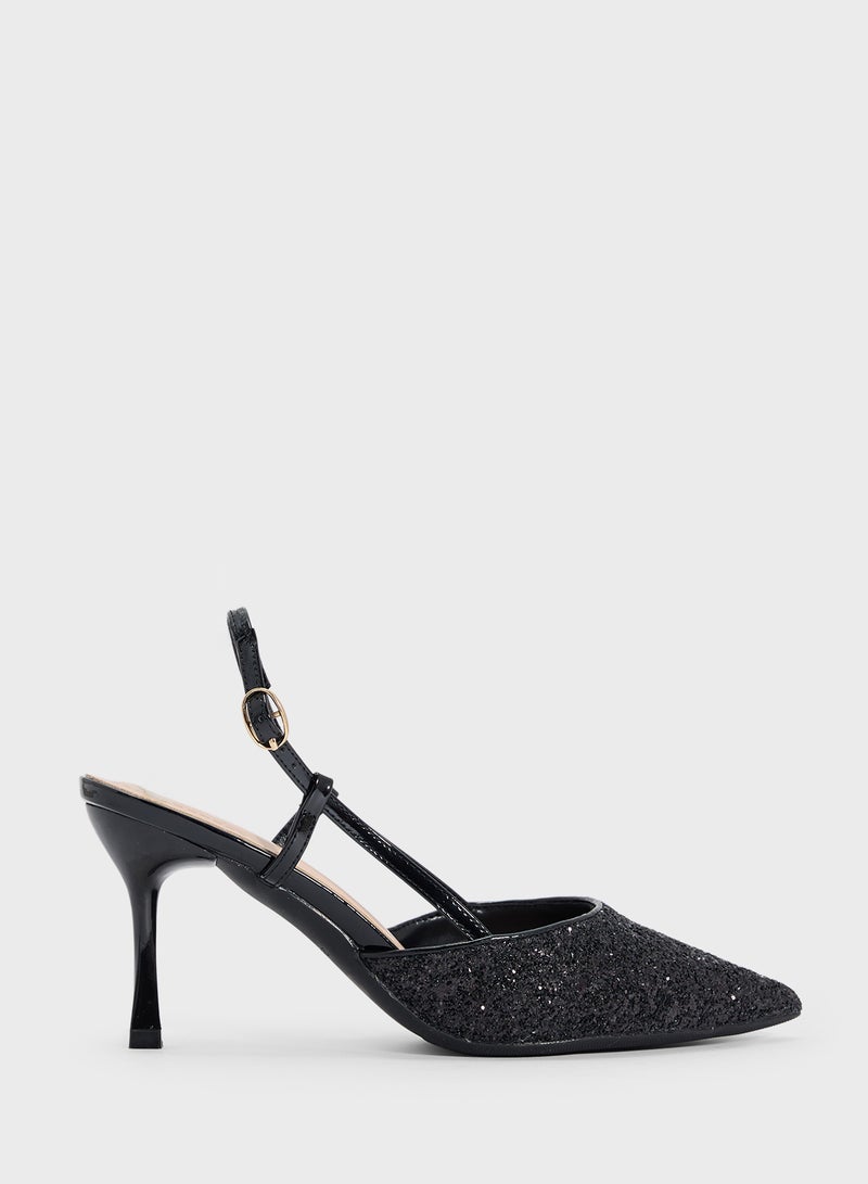 ELLA Slingback Glitter Pump  - Image 1