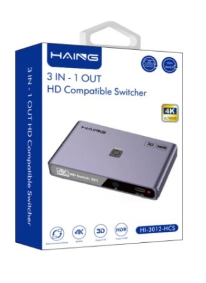 Haing 3 IN 1 OUT HD Compatible Switcher  - Image 1