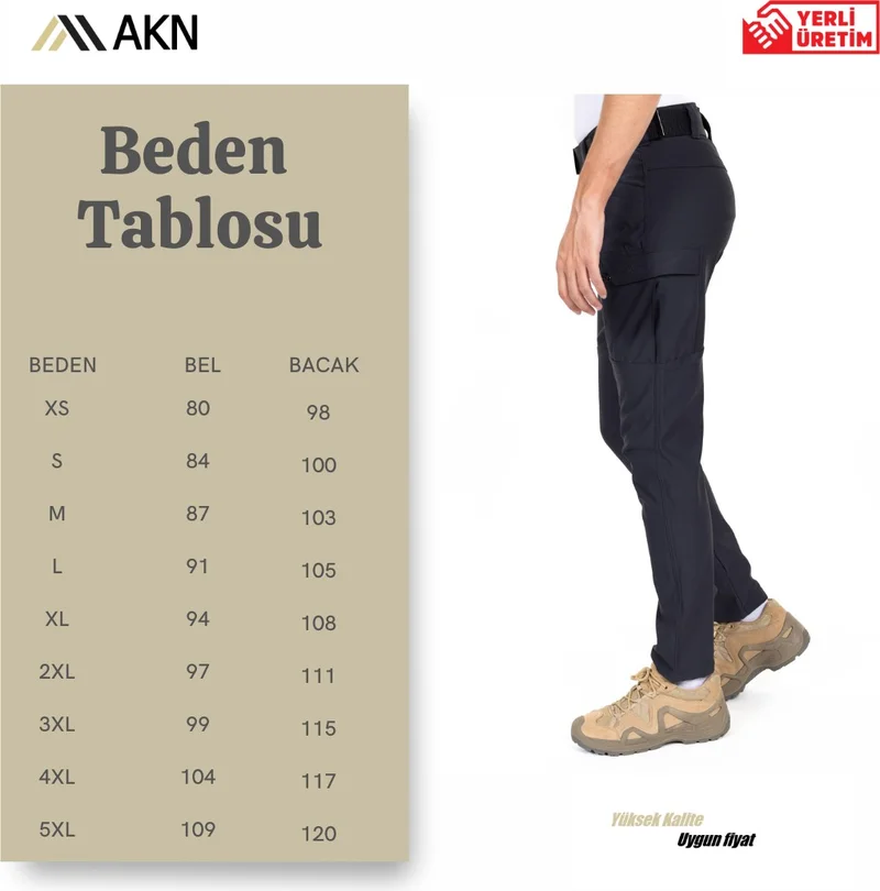 Akıncılar Outdoor AKN 514 Lycra Winter Tactical/Outdoor Trousers - Anthracite