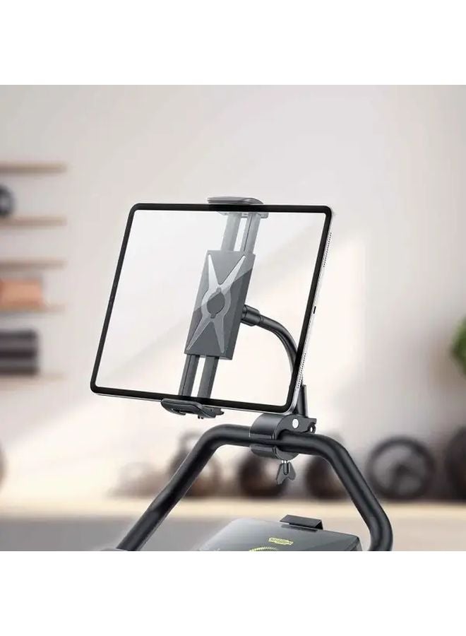 Variant Black Gooseneck Microphone Stand With Smartphone Holder Adjustable Height - Image 5