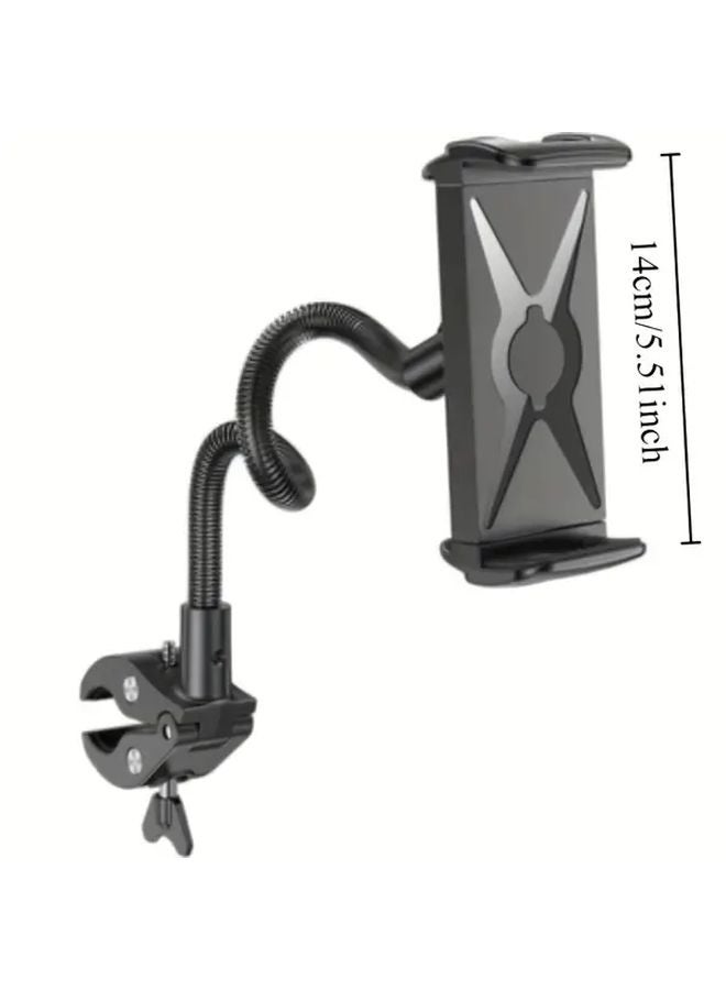 Variant Black Gooseneck Microphone Stand With Smartphone Holder Adjustable Height - Image 3