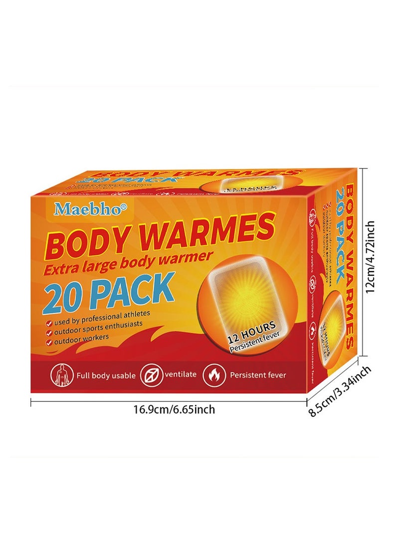 Maebho 20PCS Heating Patch, Air-Activated, Safe and Odorless, Long-lasting Constant Temperature, Suitable for Cold Weather - Image 1