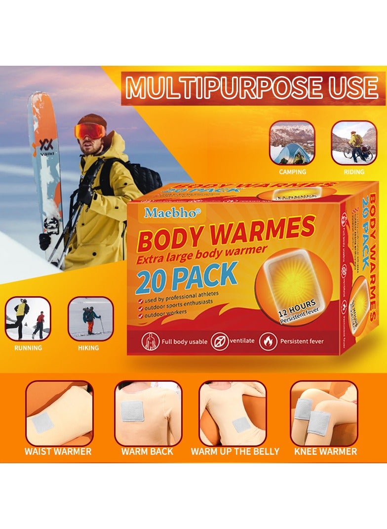 Maebho 20PCS Heating Patch, Air-Activated, Safe and Odorless, Long-lasting Constant Temperature, Suitable for Cold Weather - Image 2