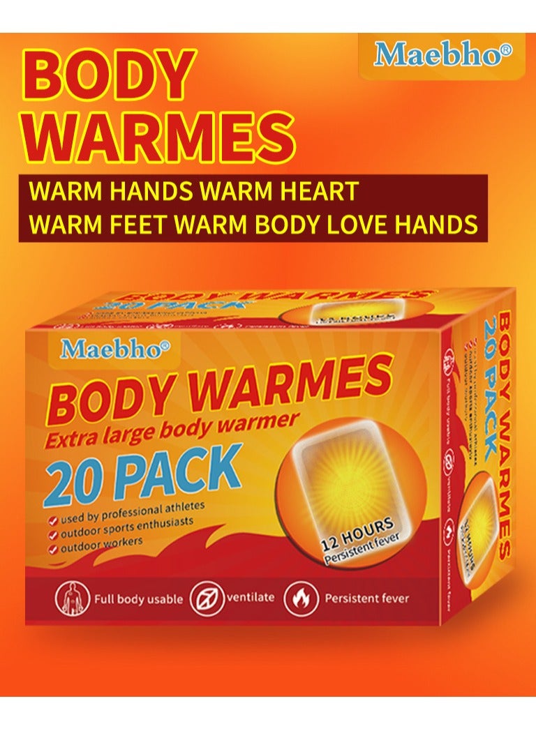 Maebho 20PCS Heating Patch, Air-Activated, Safe and Odorless, Long-lasting Constant Temperature, Suitable for Cold Weather - Image 4