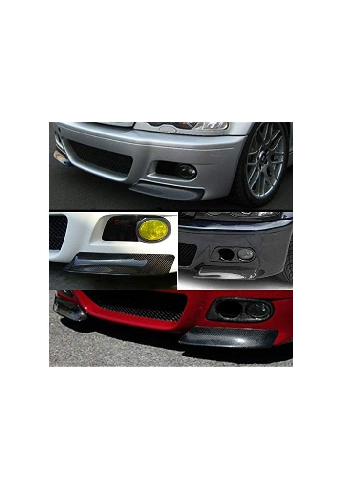 DEMULAX Carbon Fiber Front Bumper Splitter Spoiler Lip for BMW E46 M3 - Image 2