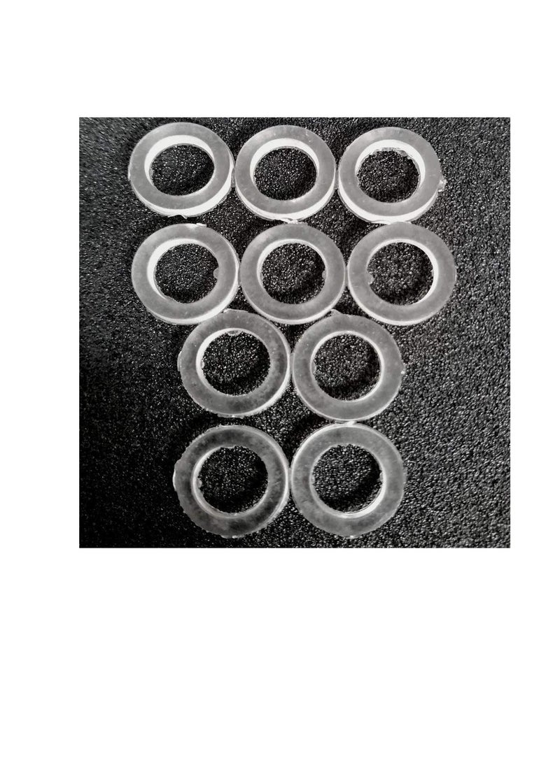 Bidet Shattaf Nylon Rubber Washer Circular Round Gasket Ring for Bathroom Shower Tap & Plumbing etc (Pack of 10, 3/4 Inch)  - Image 1