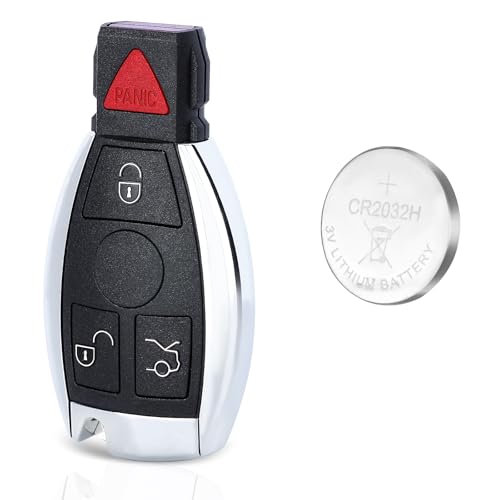 Beefunny 315MHz Smart 3+1 4 Button Replacement Remote Key Fob for Mercedes-Benz Support NEC & BGA 2000-2014 Year, 705 Moto - Image 1