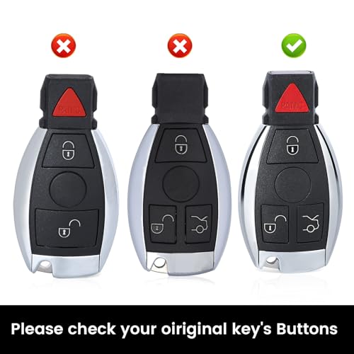 Beefunny 315MHz Smart 3+1 4 Button Replacement Remote Key Fob for Mercedes-Benz Support NEC & BGA 2000-2014 Year, 705 Moto - Image 5