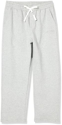HHZ Men's Cotton Casual Loose Fit Sweatpants Yoga Baggy Sweats Open Bottom Sweatpants Lounge Jogging Gym Workout Pants Wide Leg Sweatpant(Y001Light Grey,40) - Image 4