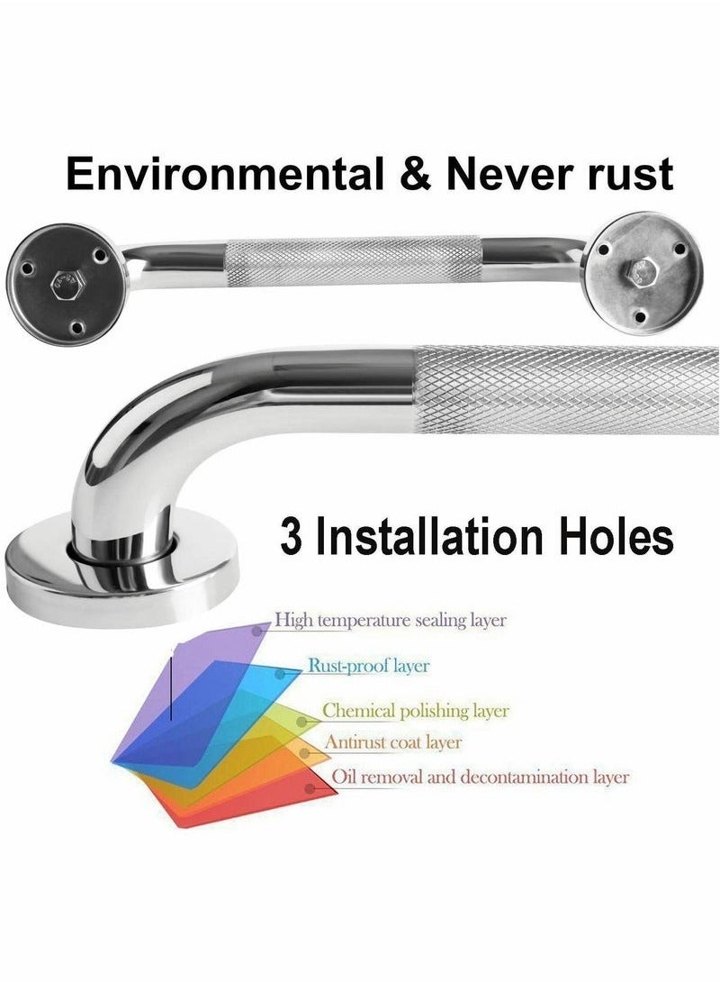مقبض دش مضاد للانزلاق مقبض قوي من الفولاذ المقاوم للصدأ - Image 2