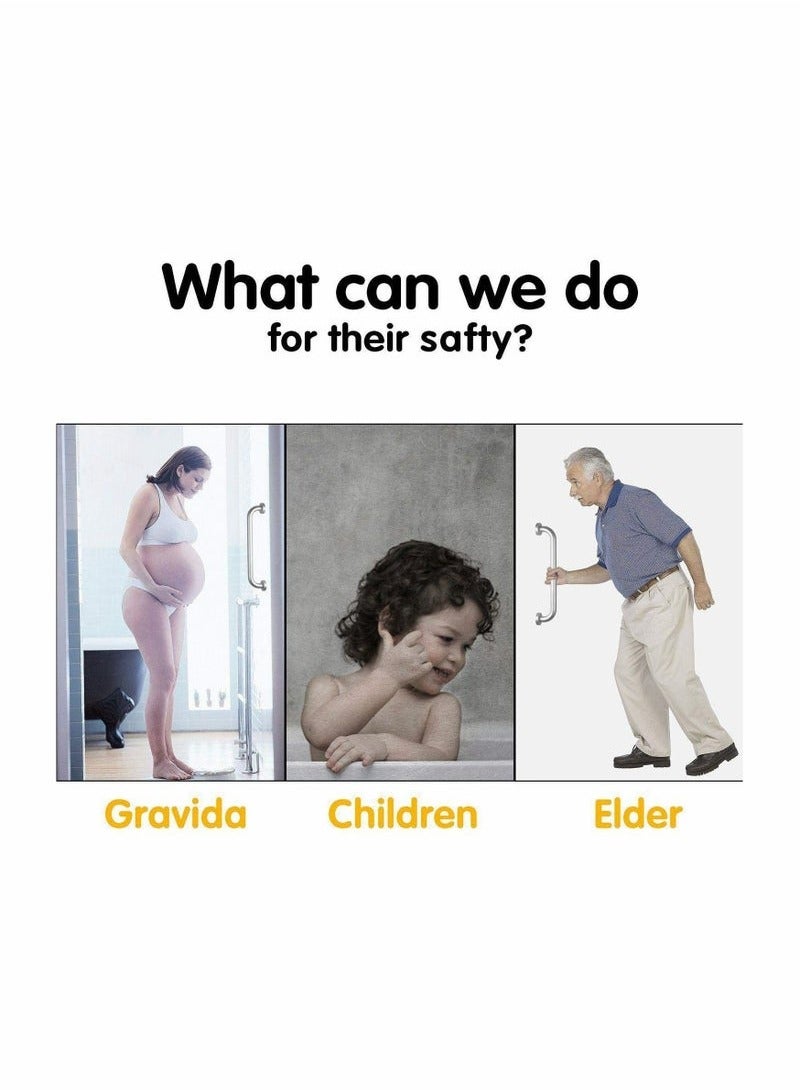 مقبض دش مضاد للانزلاق مقبض قوي من الفولاذ المقاوم للصدأ - Image 5