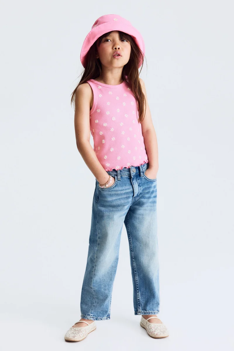 H&M Ribbed cotton vest top