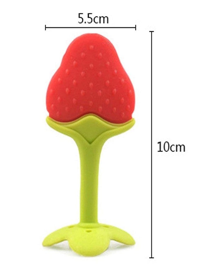 WOLFANO Fruits Silicone Teether Dual Design Tree Teether for Babies, BPA Free Teething Toys for for 6 to 12 Months Baby (Pack of 1) - Image 2