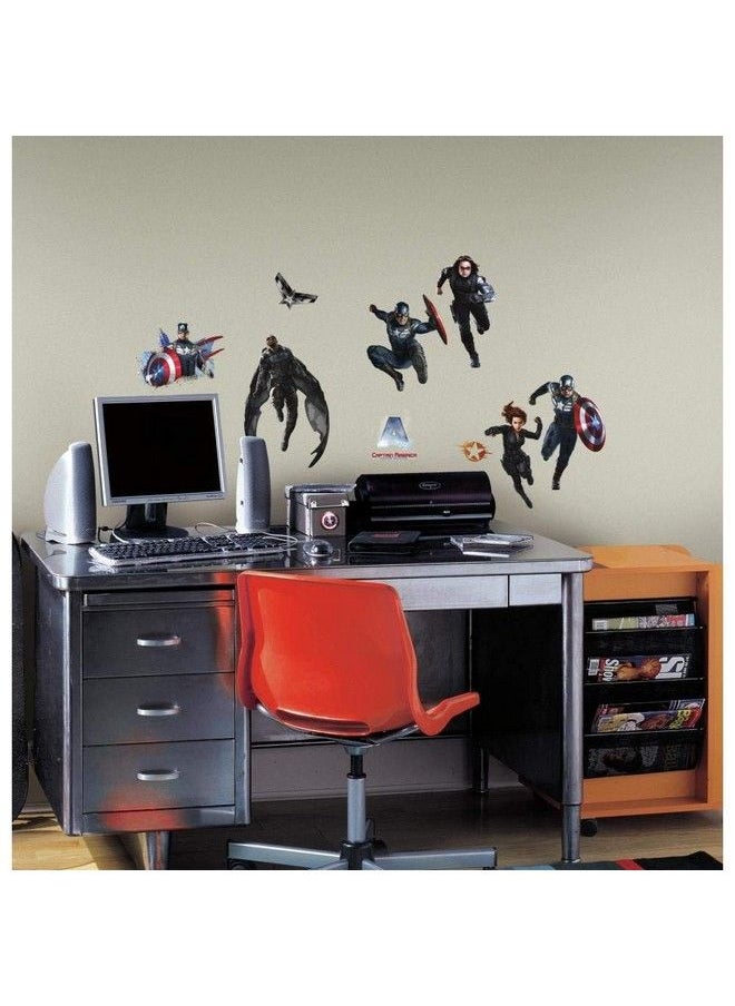 RoomMates - Captain America Wall Decals (Multicolor) - Image 1