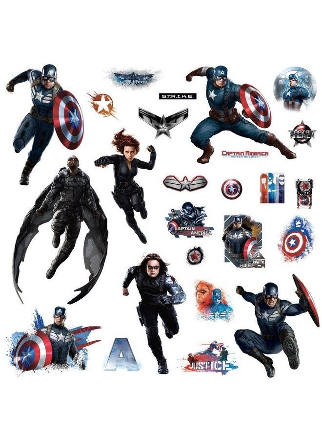 RoomMates - Captain America Wall Decals (Multicolor) - Image 1
