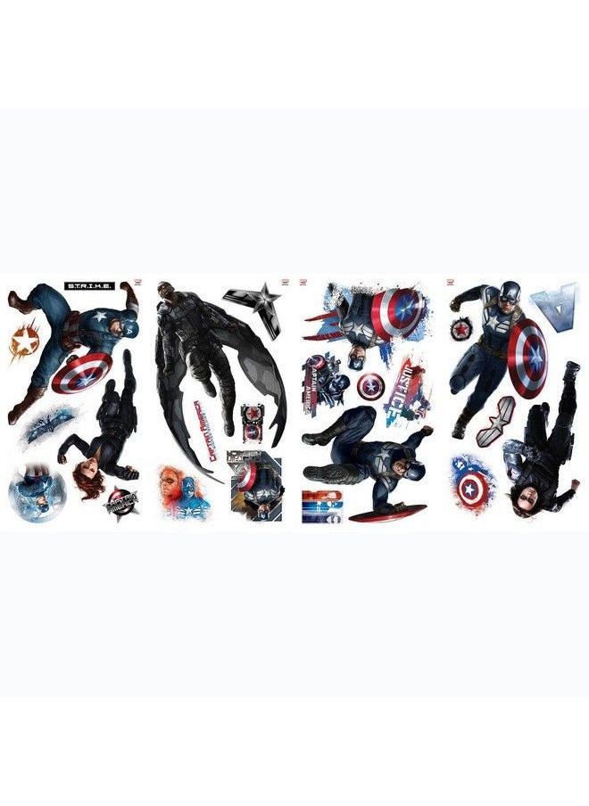 RoomMates - Captain America Wall Decals (Multicolor) - Image 1