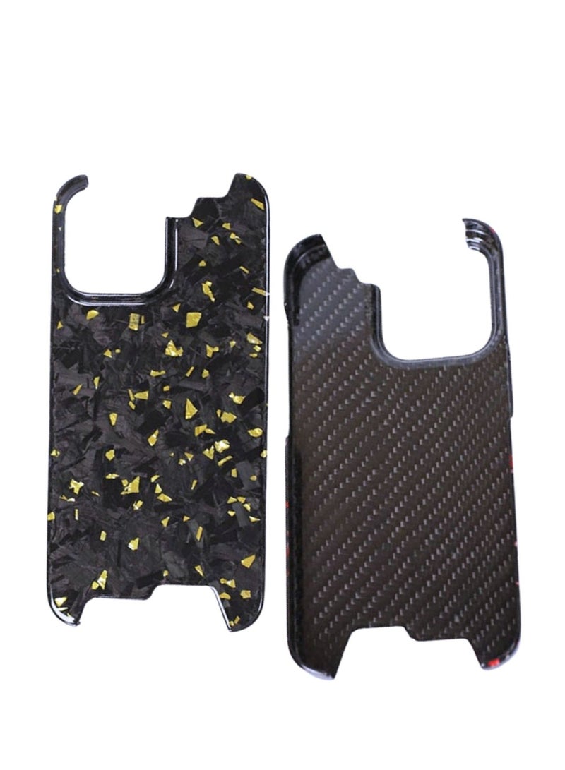 SOLARAE Real Aramid Carbon Fiber For iPhone 15 Pro max Case Cover (Gold) - Image 1