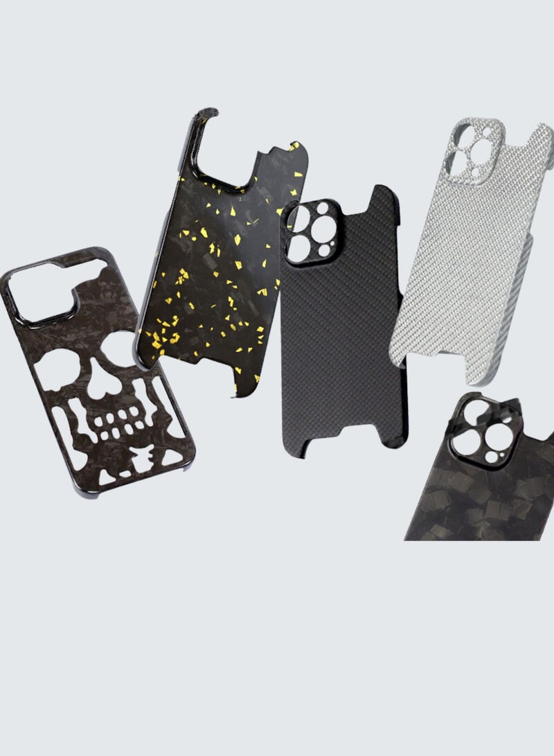 SOLARAE Real Aramid Carbon Fiber For iPhone 15 Pro max Case Cover (Gold) - Image 5