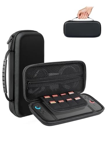 NBCP Switch 2 Carrying Case: Storage Bag compatible with Nintendo Switch 2 - Odor-Free Hard Shell Case with 8 Game Card Slots, Protective Travel Messenger Bag for Switch 2 Console and Accessories - Image 1