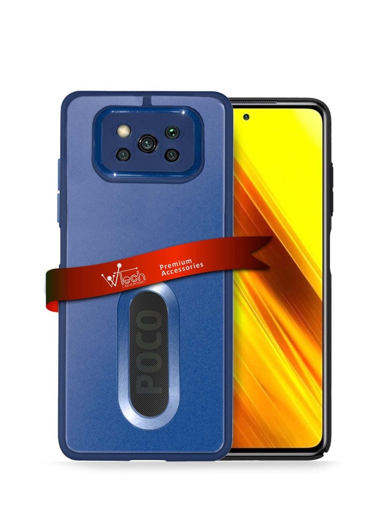 دبليو تيك Xiaomi Poco X3 4G 2021 / Poco X3 Pro 4G 2020 غطاء خلفي ناعم وشفاف من مادة TPU سيليكون رفيع للغاية للهاتف مطلي بالكهرباء - أزرق - Image 1