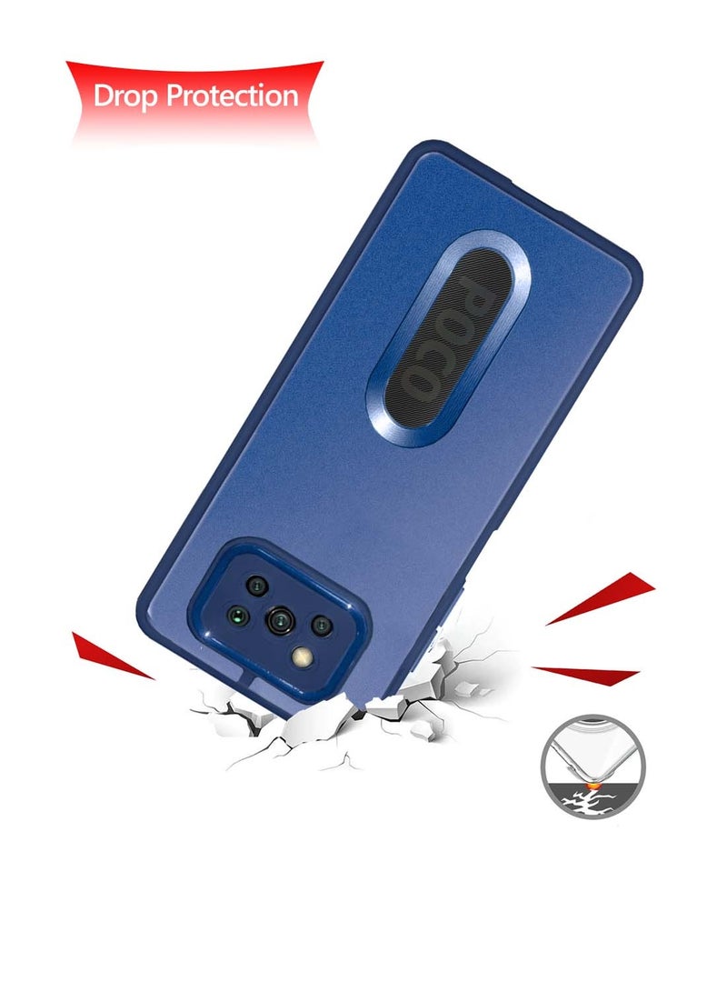 دبليو تيك Xiaomi Poco X3 4G 2021 / Poco X3 Pro 4G 2020 غطاء خلفي ناعم وشفاف من مادة TPU سيليكون رفيع للغاية للهاتف مطلي بالكهرباء - أزرق - Image 4