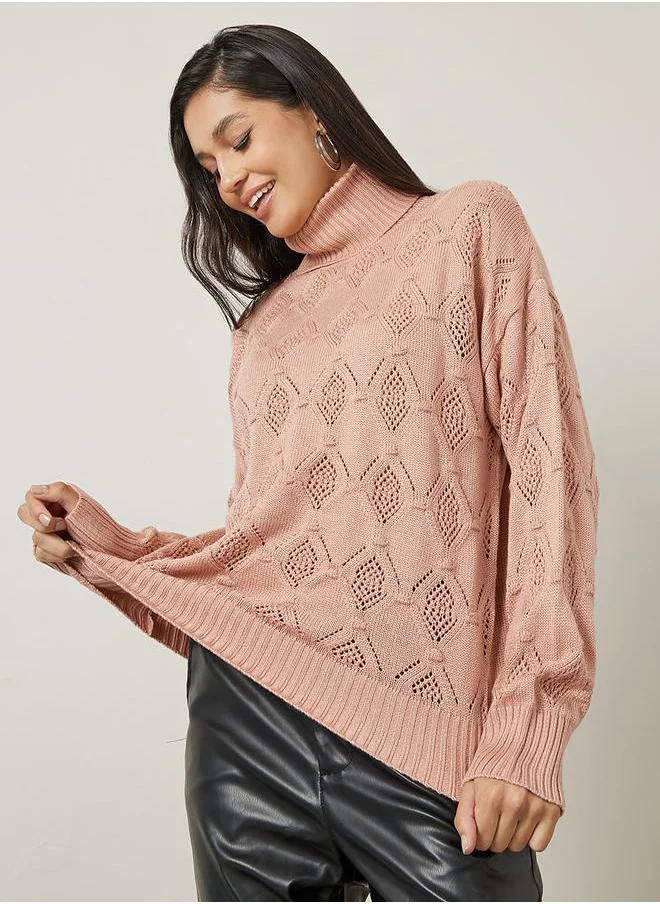 ستايلي Regular Fit Turtle Neck Knitted Sweater