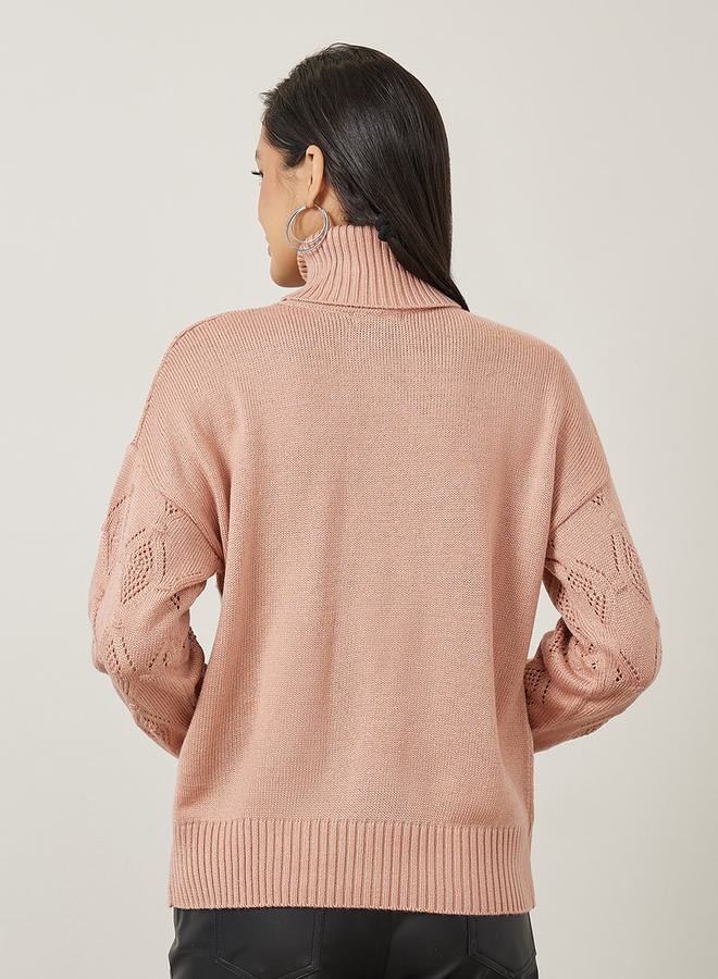Styli Regular Fit Turtle Neck Knitted Sweater  - Image 4
