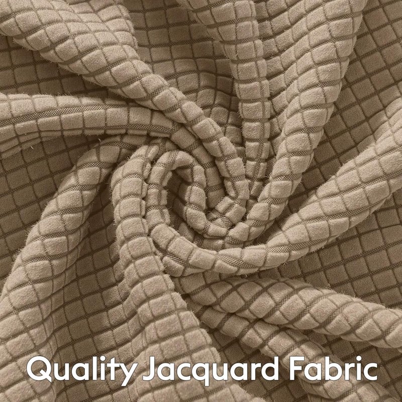 MIYE Jacquard Fabric Box Spring Cover,Super Stretchy Wrap Around 4 Sides Elastic Bed Skirt,Wrinkle & Fading Resistant,Washable & Easy Fit. (Cream, Twin XL) - Image 4