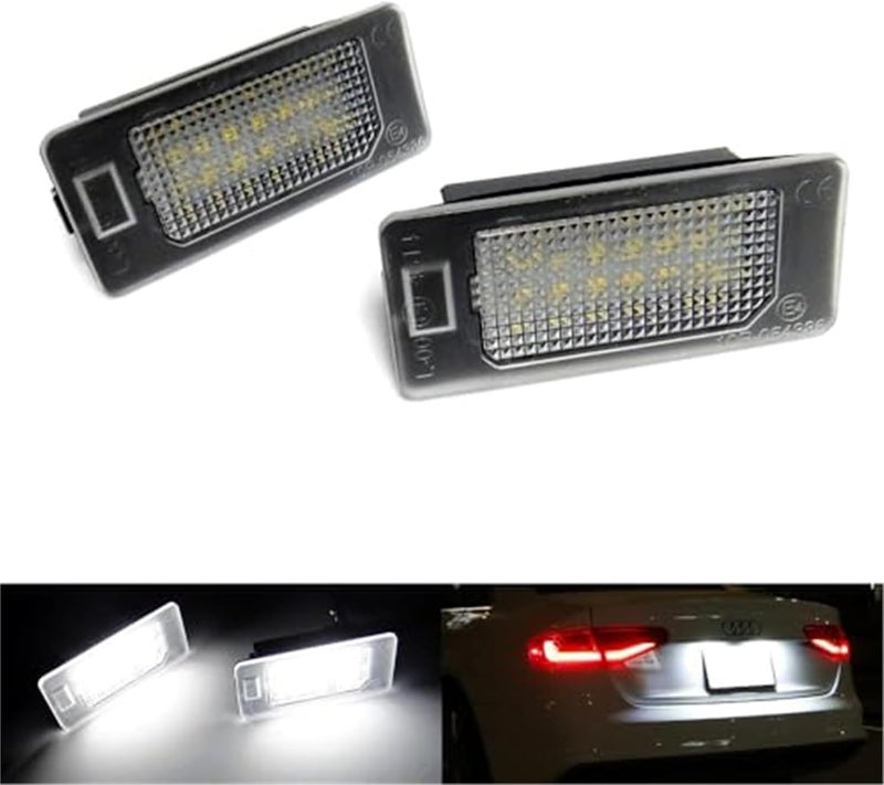 Wivplex 2x LED License Plate Light for Audi Models and Porsche Cayenne - White Canbus - Image 2