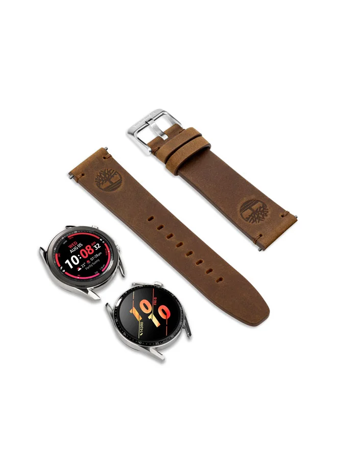 تمبرلاند Universal Replacement Leather Strap For Men And Women Compatible With Apple-Watch Series 3-9, SE (38-40-41), Samsung, Huawei Or Quartz Watch With Lug Width Of 20mm