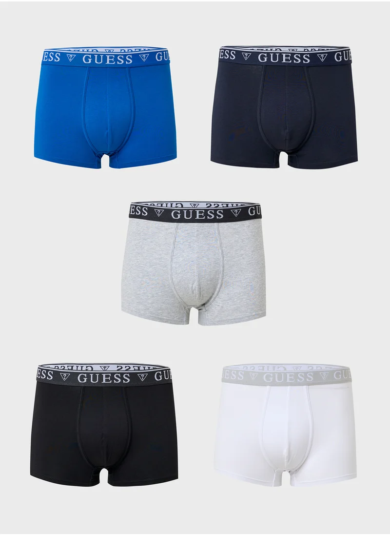 GUESS 5 Pack Logo Band Boxers